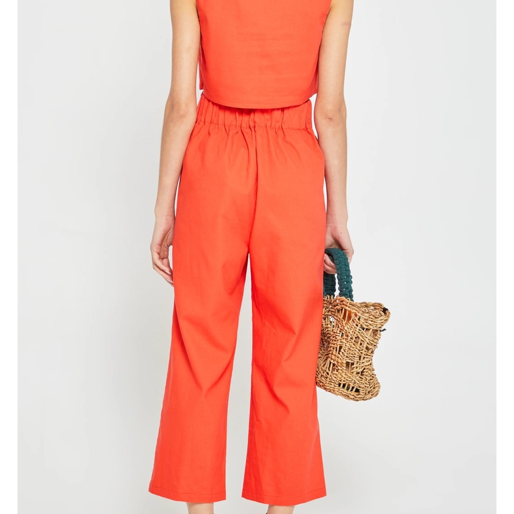 Kourt Sabal set NWT Square neck boxy top and pants linen blend - Picture 2 of 15